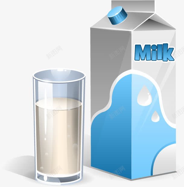 盒装牛奶和牛奶杯png免抠素材_88icon https://88icon.com 一杯牛奶 大杯牛奶 新鲜牛奶 早餐牛奶设计 杯子 牛奶产品实物 牛奶免抠 牛奶杯 玻璃杯 盒装牛奶 矢量素材 纯天然 纯牛奶 美味 营养 鲜奶