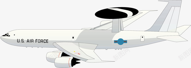 飞机部队军旅风格矢量图ai免抠素材_88icon https://88icon.com 军旅风 军旅风格 军旅风艺术 卡通 艺术军旅风 部队军旅风格 预警机 矢量图