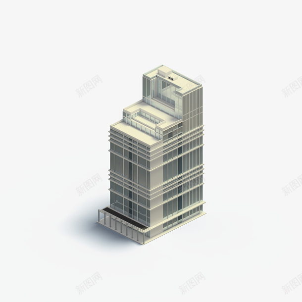 层叠的3D建筑模型png免抠素材_88icon https://88icon.com 可爱 楼房 灰色 白色 窗户 立体 等轴3D 高清 高端