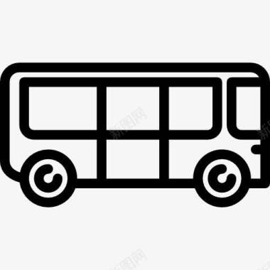 春天旅游旅游巴士图标图标