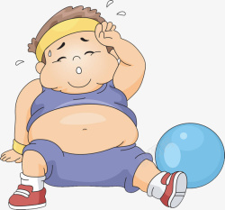 胖子大肚腩的小胖子减肥高清图片