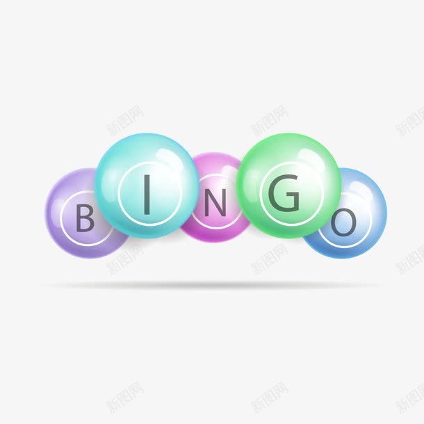 bingo矢量图eps免抠素材_88icon https://88icon.com 圆球 恭喜你 成功了 答对了 矢量图