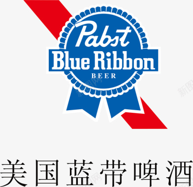 雪花啤酒标志美国蓝带啤酒logo矢量图图标图标