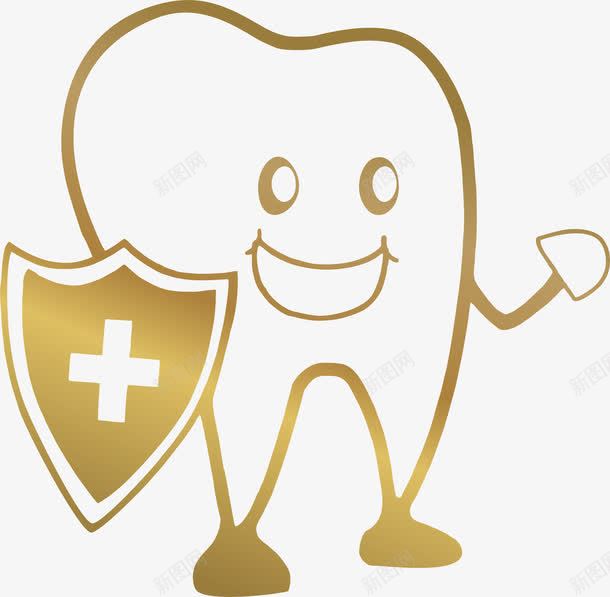 牙齿健康卫士png免抠素材_88icon https://88icon.com 健康 卫生 口腔 小人盾牌 牙齿