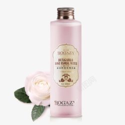 美白保湿精华霜瓶装天然玫瑰纯露美白补水高清图片