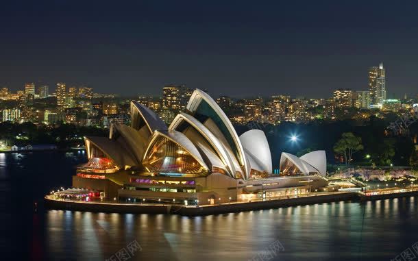 夜晚的悉尼歌剧院jpg设计背景_88icon https://88icon.com 夜晚 悉尼 歌剧院