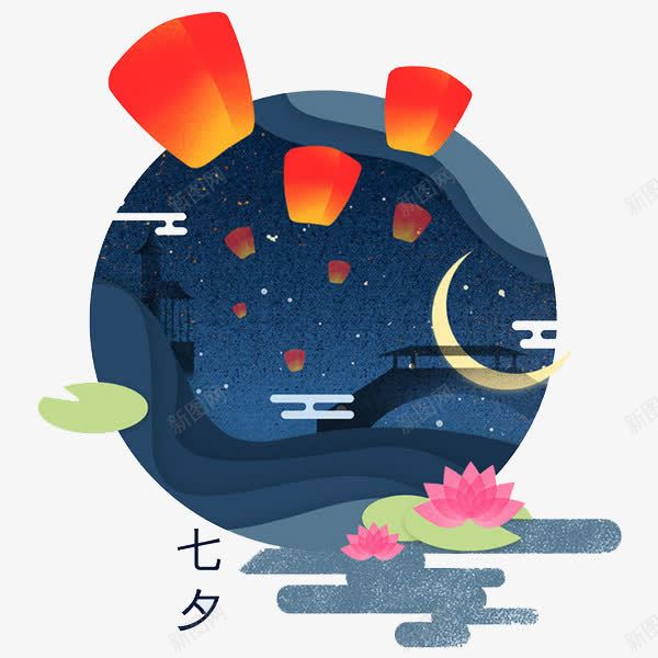 蓝色星空png免抠素材_88icon https://88icon.com 七夕 圆形 影子 手绘 星空 红色灯笼 花瓣 荷花