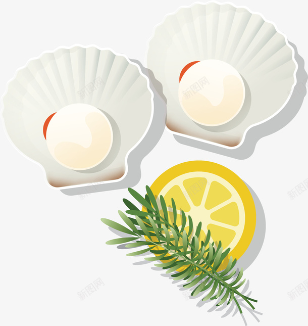 扇贝丰盛国外美食矢量图ai免抠素材_88icon https://88icon.com 丰盛国外美食 传统美食 插画美食 柠檬 海鲜 美味佳肴 餐饮美食 矢量图