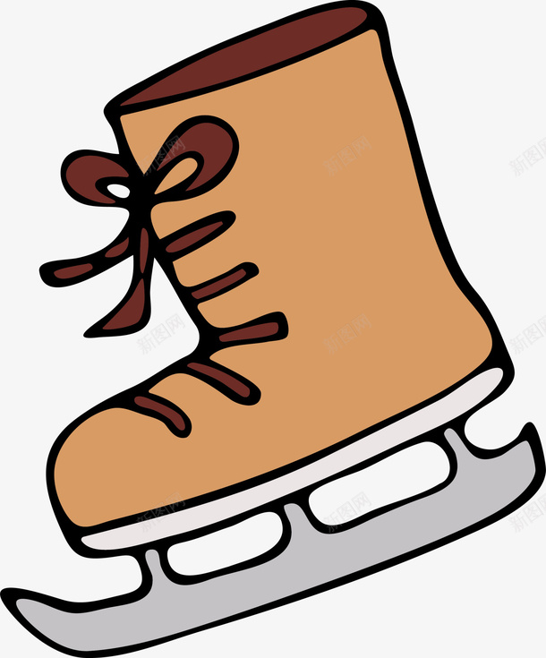 卡通黄色滑冰鞋png免抠素材_88icon https://88icon.com 卡通滑冰鞋 旱冰鞋 溜冰 溜冰鞋 童趣 黄色滑冰鞋