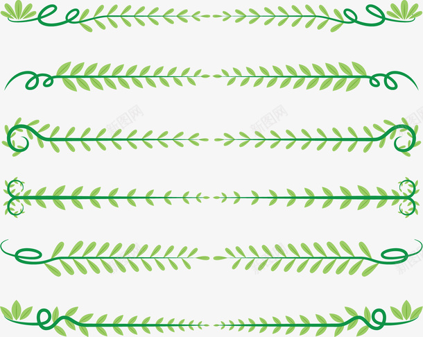 夏天绿色树叶分隔栏png免抠素材_88icon https://88icon.com 分隔栏 夏天 夏天分隔栏 树叶边框 矢量png 绿色树叶