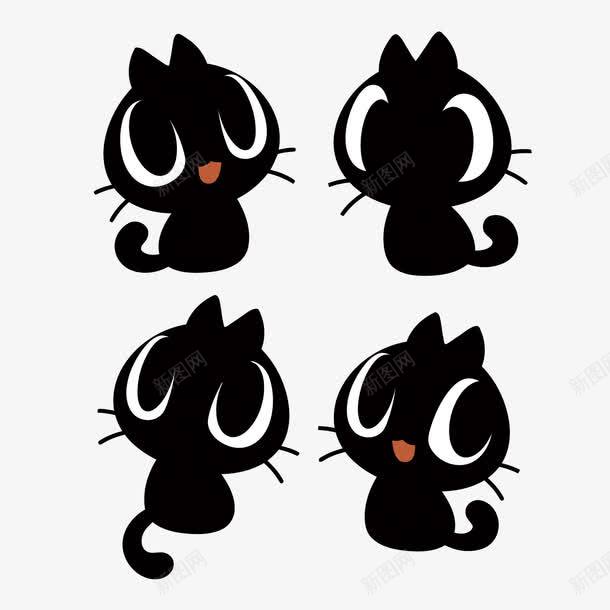 小黑猫png免抠素材_88icon https://88icon.com PNG PNG免费下载 PNG图片 儿童 卡通 可爱 幼儿园 萌 黑猫 黑猫简笔画