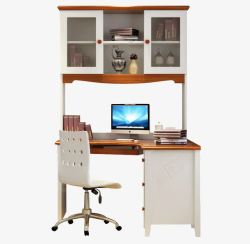 实木办公桌实木书桌书台办公桌台高清图片