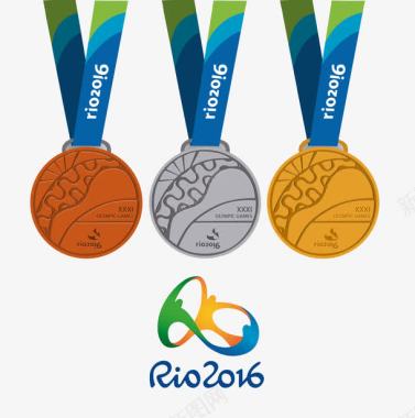 RIOrio2016奥运奖牌图标图标