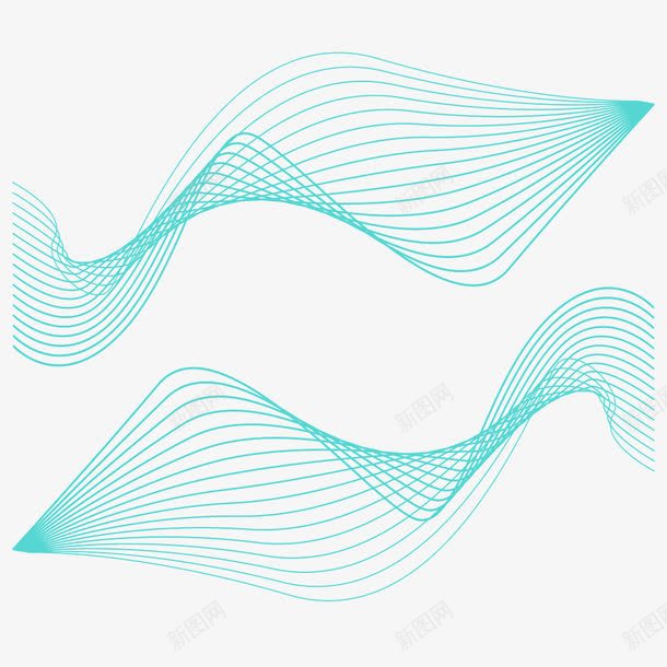 蓝色波浪线png免抠素材_88icon https://88icon.com 抽象艺术 波浪线 素材 蓝色 音乐元素