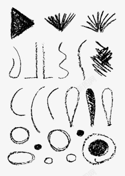 三角涂鸦铅笔涂鸦图标高清图片