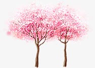 日本樱花树彩绘合成png免抠素材_88icon https://88icon.com 合成 彩绘 日本 樱花树 水彩