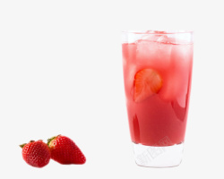 口感清新的新型健康草莓气泡水饮素材