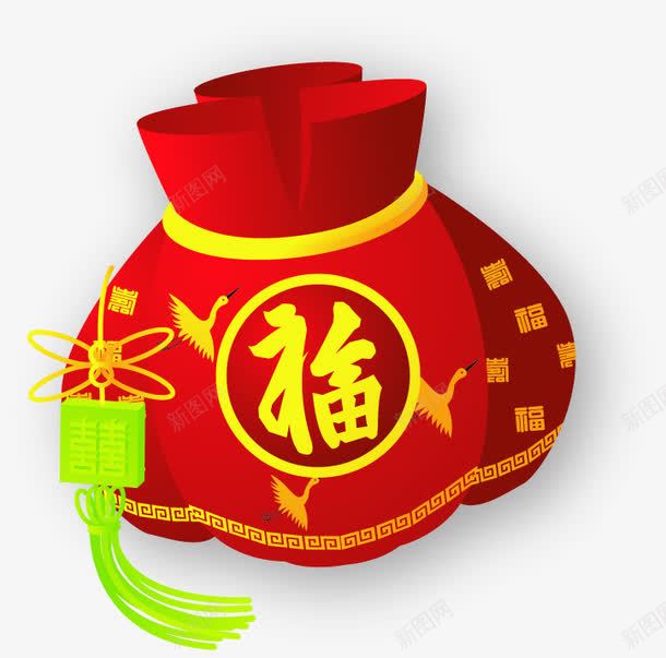 慢慢礼物的福袋png免抠素材_88icon https://88icon.com 手绘 春节图片 春节素材 春节素材库 春节素材库图片 福包 红色