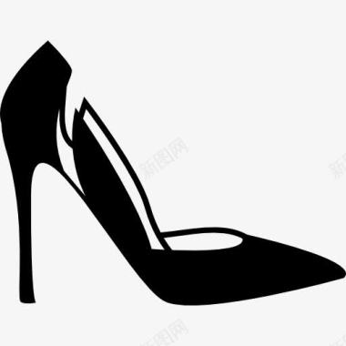 女性生殖高跟鞋图标图标