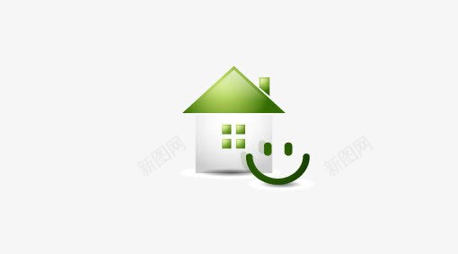 应用程序的智能手机绿色小房子图标图标