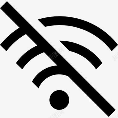矢量计算机WiFi图标图标
