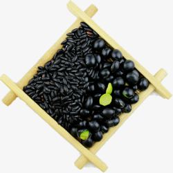 黑米黑豆黑豆高清图片