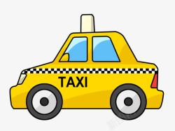黄色的出租车出租车黄色高清图片