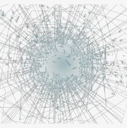 破碎的玻璃素材