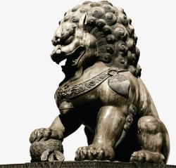 石头狮子石头雕刻狮子装饰高清图片