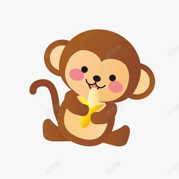 卡通手绘可爱吃香蕉的小猴子矢量图eps免抠素材_88icon https://88icon.com 免抠图PNG 卡通 可爱 吃香蕉的小猴子 手绘 水彩 矢量卡通手绘可爱吃香蕉的小猴子免抠图PNG免费下载 矢量图