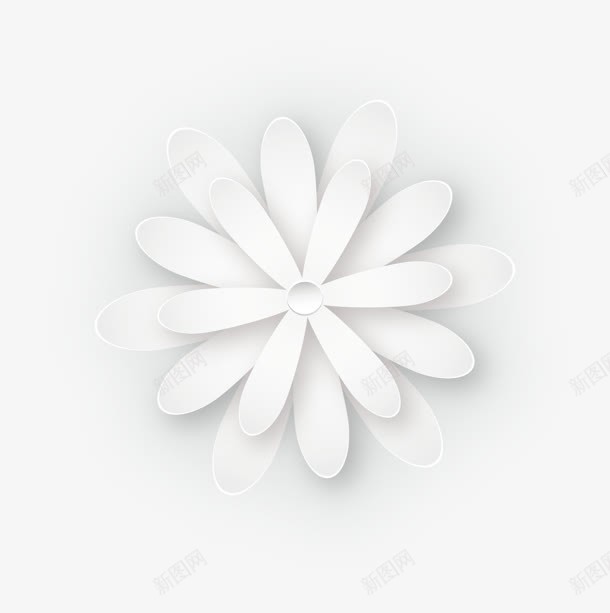 白色细长花瓣花朵手绘png免抠素材_88icon https://88icon.com 白色 细长 花朵 花瓣