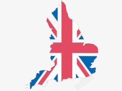 英国国旗图案地图素材