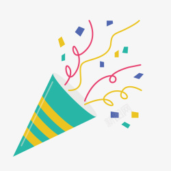 一个手绘的派对桶素材