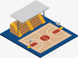 米色篮球场地简约篮球场地矢量图高清图片