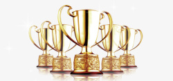 年度颁奖PPT办公P图元素金奖奖杯高清图片