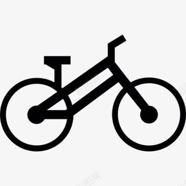 自行车的剪影图标图标