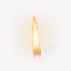 蜡烛火焰黄色的火焰高清图片
