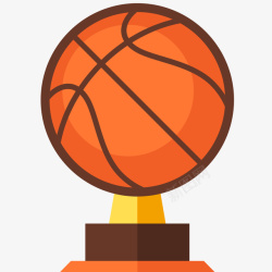 篮球比赛插画篮球奖杯插画高清图片