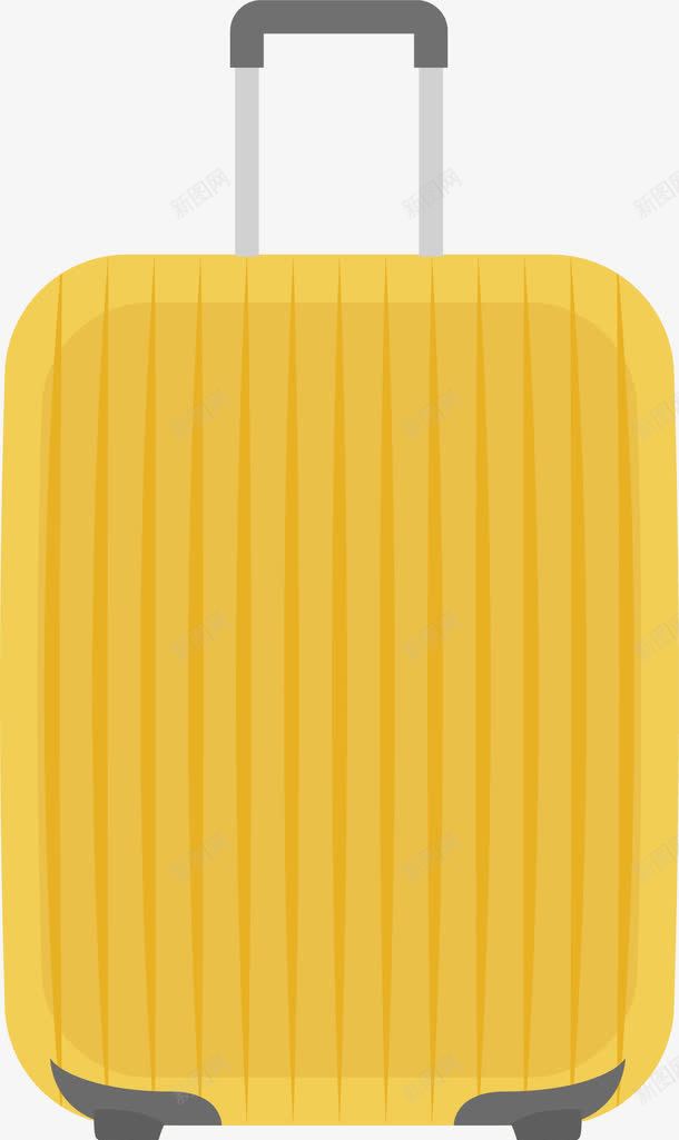 黄色拉杆箱png免抠素材_88icon https://88icon.com 出差 卡通拉杆箱 卡通行李箱 手绘拉杆箱 旅行旅游 旅行箱 黄色