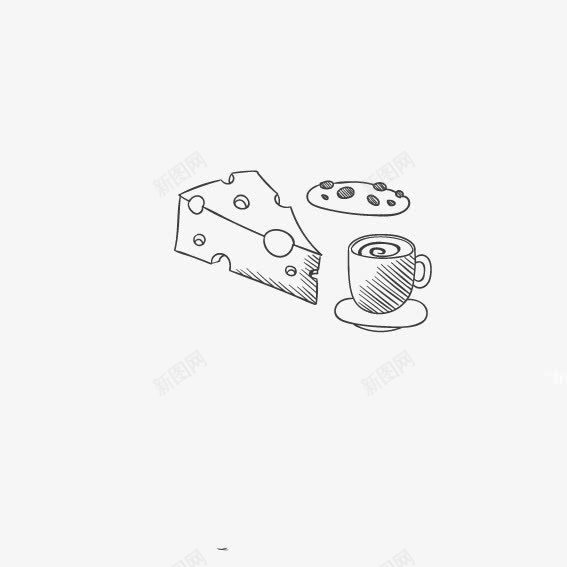 奶酪png免抠素材_88icon https://88icon.com 手绘图案 简笔画 简笔画奶酪 西餐店 面包
