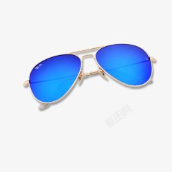 蓝色的眼镜太阳镜高清图片