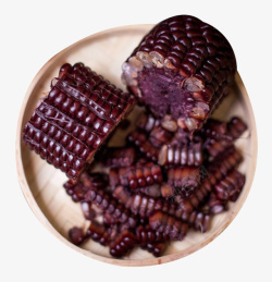 黑色食品背景补血紫玉米高清图片