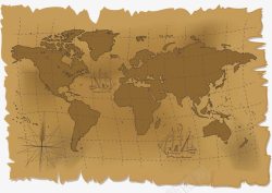 古代航海地图素材