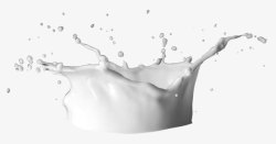 白色纯牛奶喷溅的牛奶白色溅射牛奶高清图片