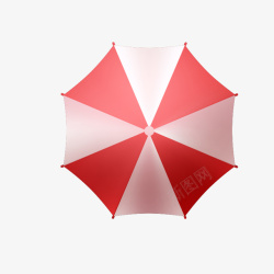 夏季红色遮阳伞素材
