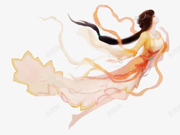 飞天仙子卡通png免抠素材_88icon https://88icon.com 仙子 卡通 素材 飞天