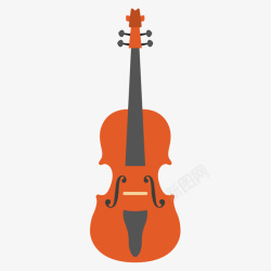 小提琴乐器矢量图素材