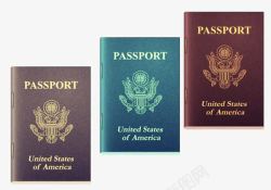 美国护照崭新的美国护照高清图片
