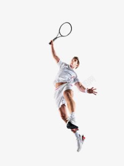 单人打羽毛球的男人高清图片
