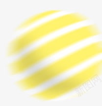 黄白条纹装饰圆球png免抠素材_88icon https://88icon.com 圆球 条纹 装饰